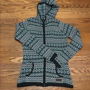 Sherpa Adventure Gear merino wool blend zip cardigan